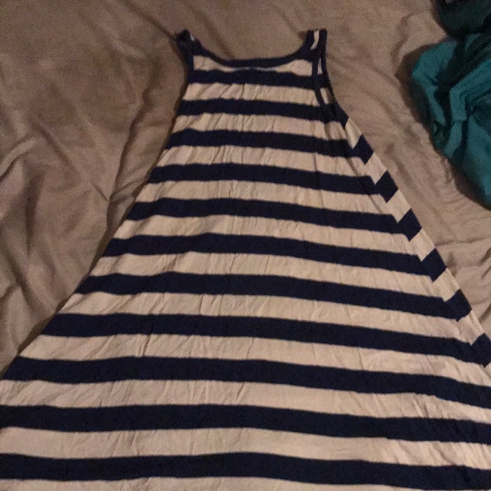 Blue and White striped Beach dress!